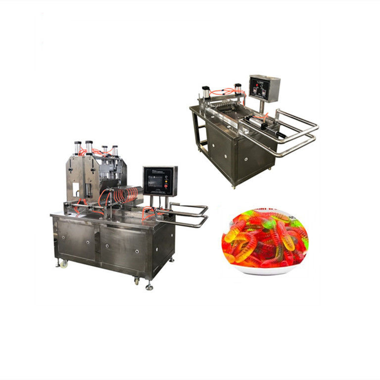 Dépôt de sucre Double couleur machine à gommer Hamburger Pizza Jelly Candy Machinery