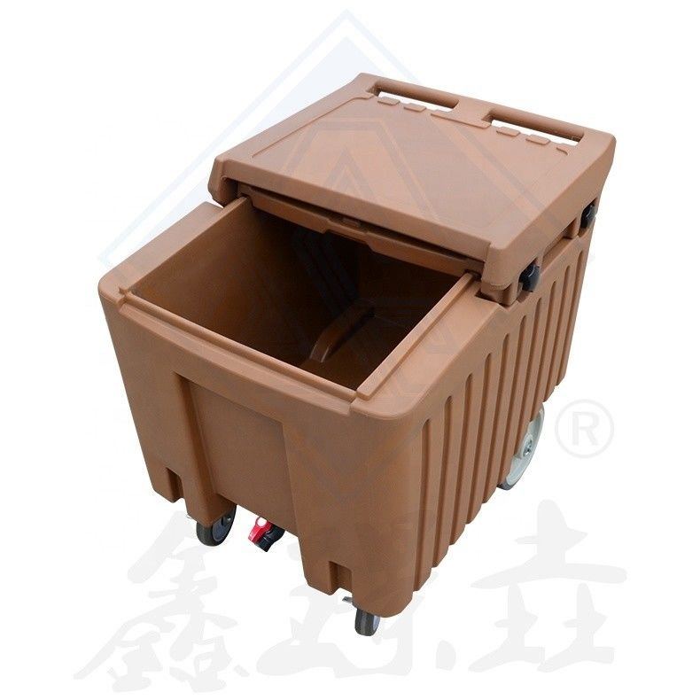 2023 Rotomolding Chariot de collecte de glace en plastique facile à nettoyer et parfait pour le stockage