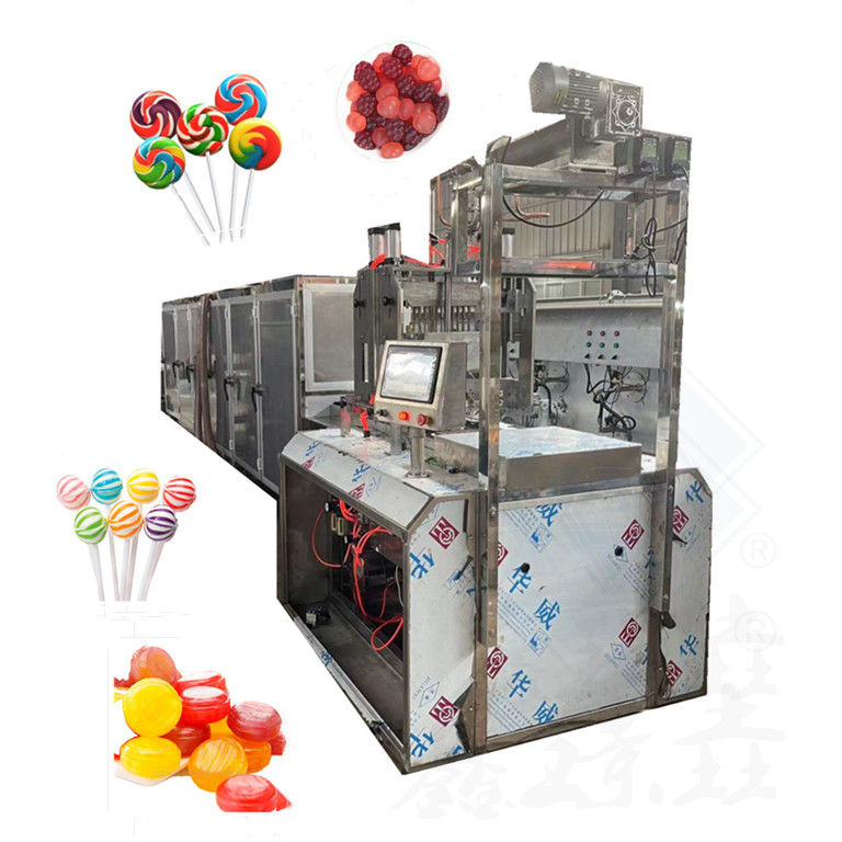 Machine automatique de fabrication de bonbons à base de sucre de type comprimé en sucre de type lollipop d'une capacité de 40 à 50 kg/h