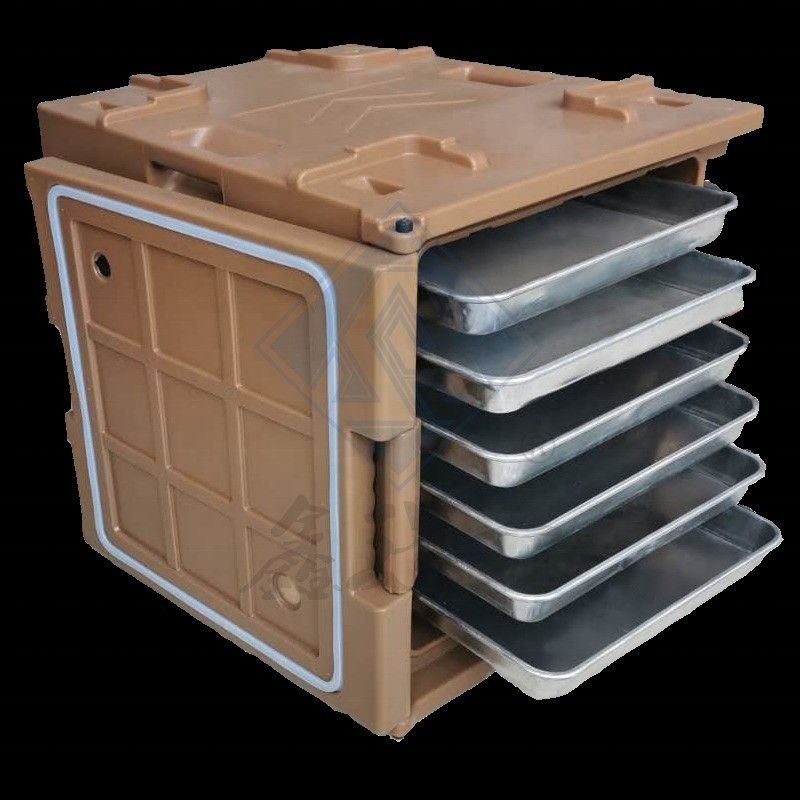 Boîte de transport de nourriture chaude en PU à chargement avant pour la restauration 120L Porteur de casserole isolée