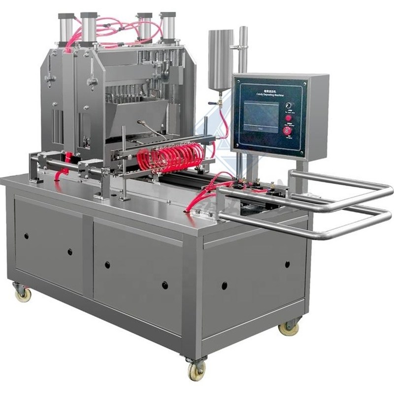 Mini laboratoire de confiserie dépositaire de bonbons machine de fabrication pour les bonbons remplis de gelée douce et dure