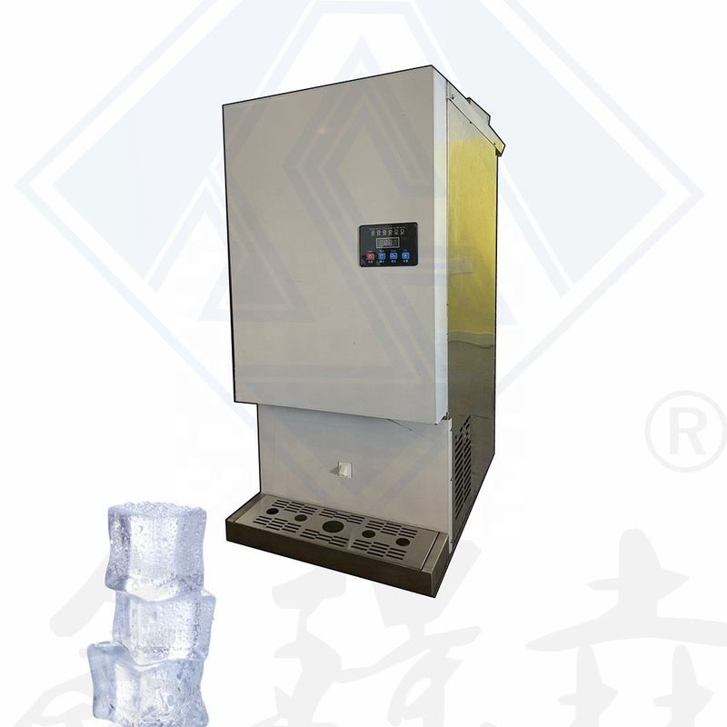220v Voltage Fabricant de glaçons entièrement automatique Fabriqué avec une capacité de stockage de glace de 300 kg