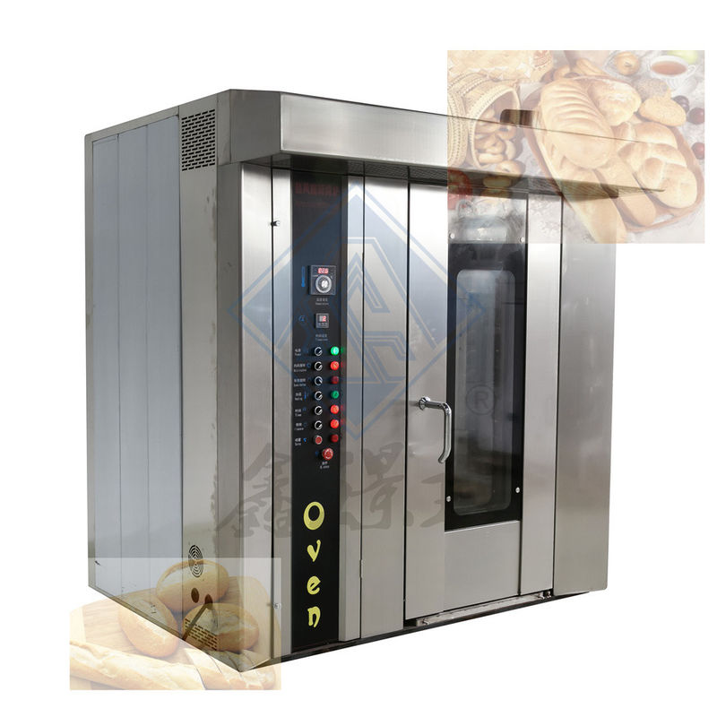 Furon à gaz électrique rotatif four automatique à pain à 380/220V et 32 plateaux
