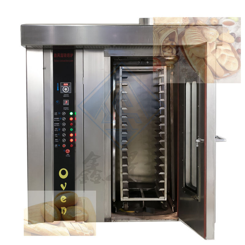 Machine de transformation des aliments 32 plateaux four rotatif à gaz électrique automatique pour le pain