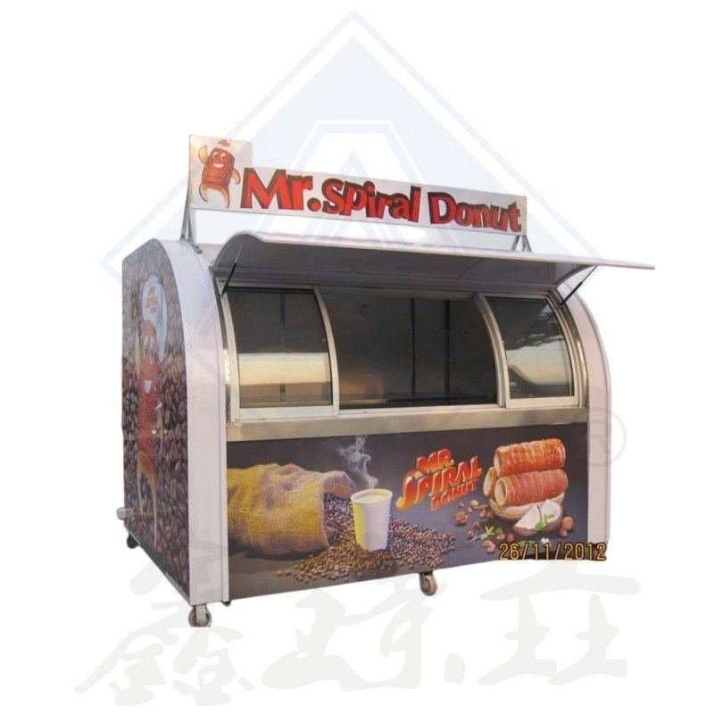200 Set Capacité chariot de nourriture mobile chariot de nourriture remorque personnalisée Food Snack Truck