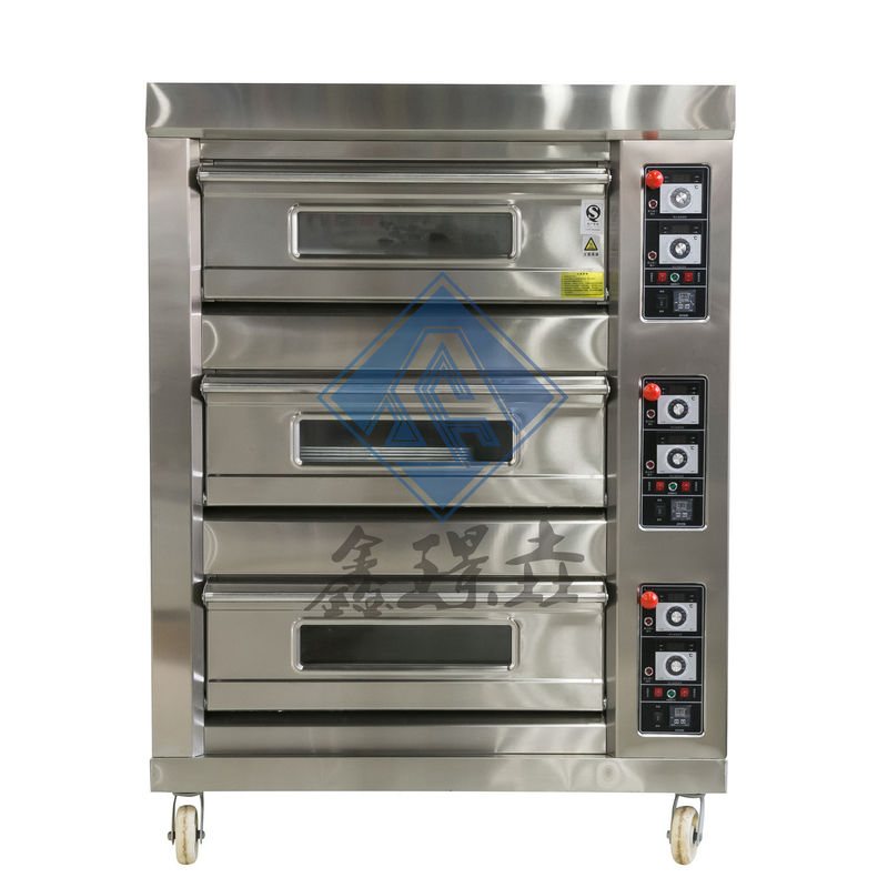 0.1kw four à gaz de boulangerie commerciale 3/4 deck four à gaz pizza four à boulangerie / four à convection à gaz