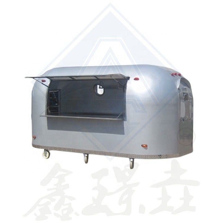 Vente de restaurant barbecue chariot de nourriture avec gril et friteuse chariot mobile longue durée de vie
