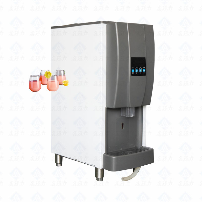 Machine automatique de fabrication de glace à comptoir à haute productivité avec distributeur d'eau chaude froide