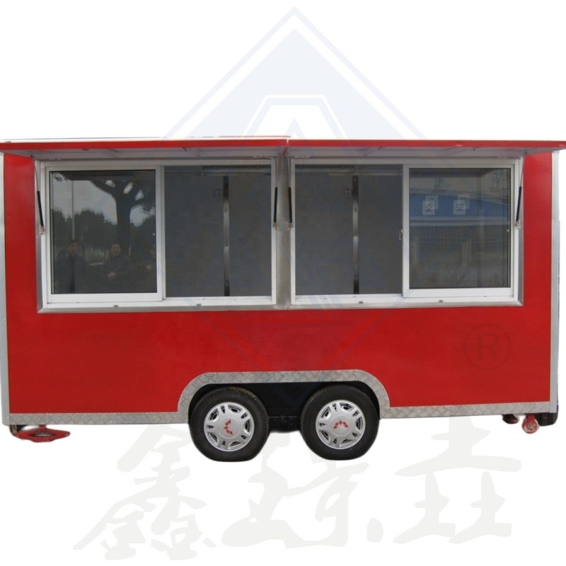 Trailers de vente de collations mobiles pour trailers de paniers de nourriture en plein air