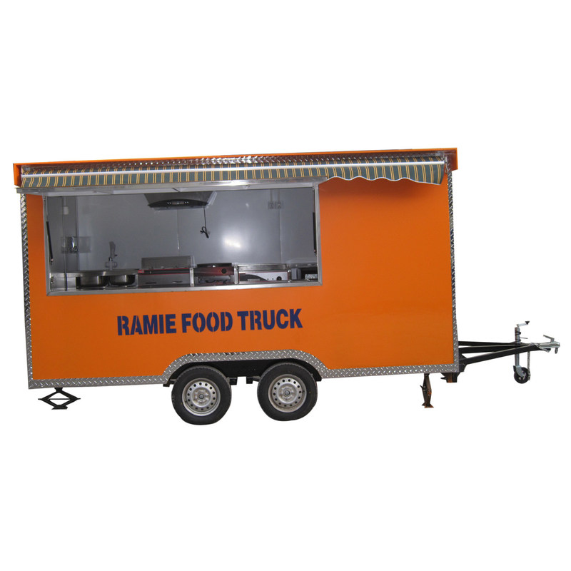 120v/220v Voiture de remorque alimentaire entièrement équipée pour cuisine mobile avec cuisine complète