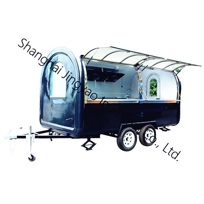 Trailer de restauration rapide de 500 kg/h avec panier de maïs soufflé et machine à crème glacée Taiyaki