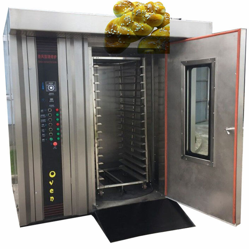 Fornoir rotatif de boulangerie automatique de petite taille certifié CE pour la cuisson du pain, de la pizza et de la baguette de viande