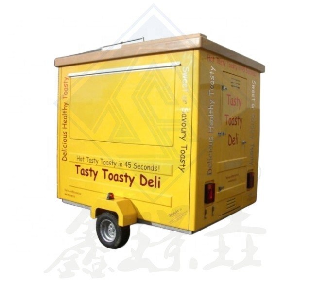 Chariot de restauration rapide de couleur personnalisée Tricycle électrique pour hot-dogs et hamburgers