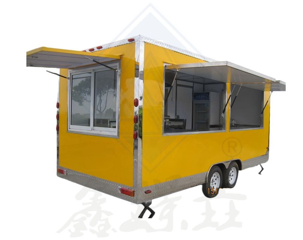 Snacks Dumpling Chariot alimentaire mobile avec une cuisine complète et un support technique vidéo de sièges