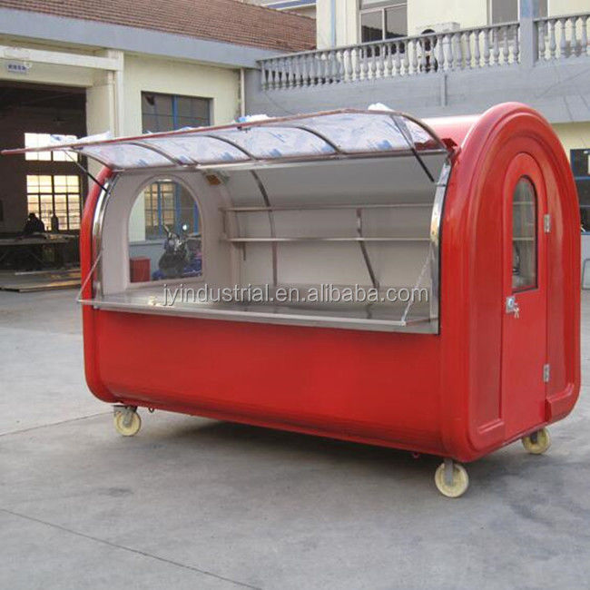 Design moderne Couleur rose clair Donut Waffle Hot Dog Cuisine Food Truck JY-B35 personnalisé