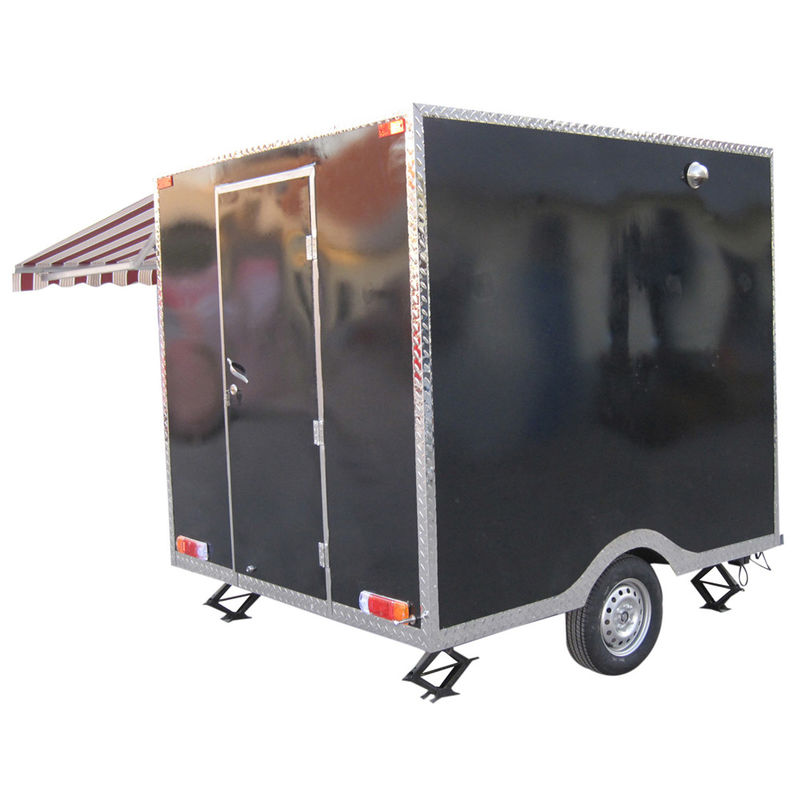 Caravane de camions alimentaires à cuisine complète pour le transport des aliments surgelés et une productivité élevée