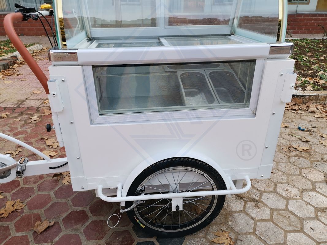 Entretien sur le terrain Voiture de remorque pour service alimentaire en extérieur 2023 Voiture de café à vélo mobile