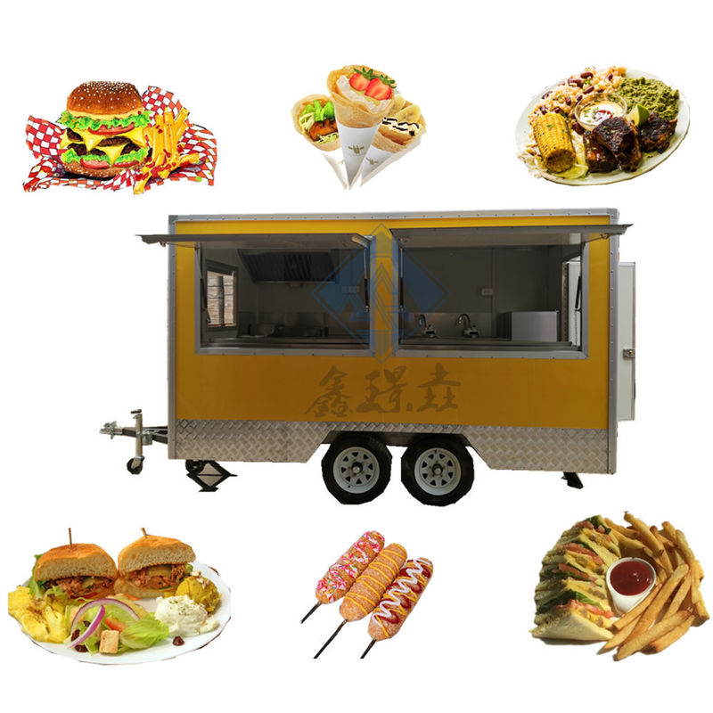 Cartes alimentaires mobiles Cartes à chiens de maïs sucré durables Pizza Bbq pour les professionnels de la boulangerie