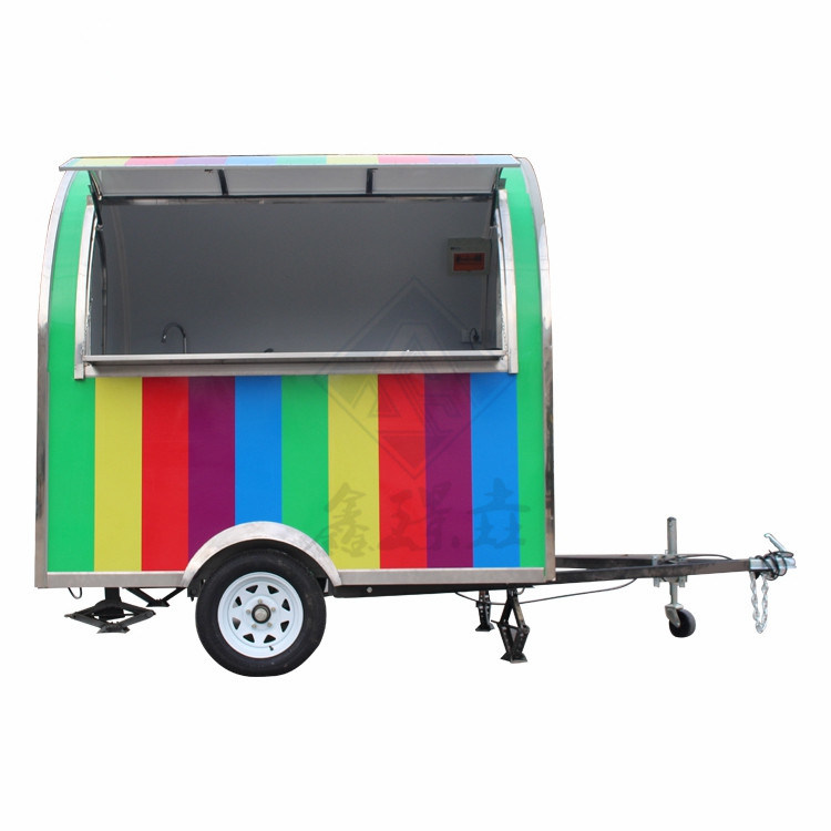 Camion de nourriture mobile à rouleaux carrés industriels personnalisés 2.8M Single/Double Axles