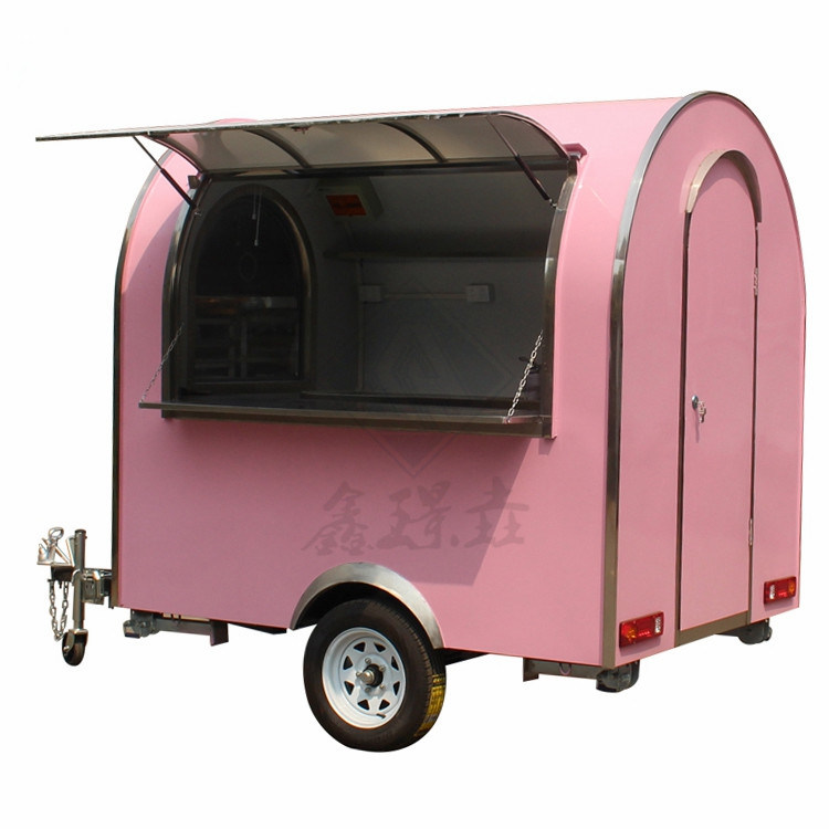 Camion de nourriture mobile à roues et carrés industriel personnalisé 2.2M Single/Double Axles