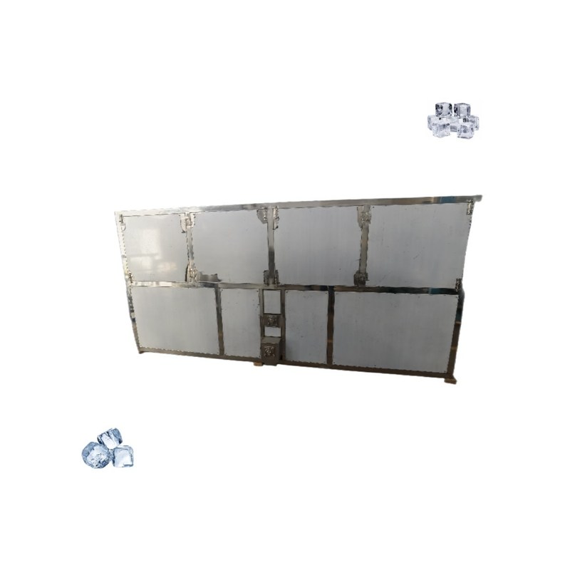 Accueil 10 tonnes de refroidissement par eau Cube machine à glace Fabricant de glace avec une capacité de stockage de 1000 kg de glace