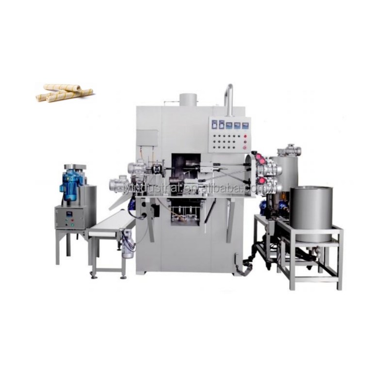 Machine de fabrication de rouleaux d'œufs de collation à 380V pour la production industrielle de rouleaux de gaufres