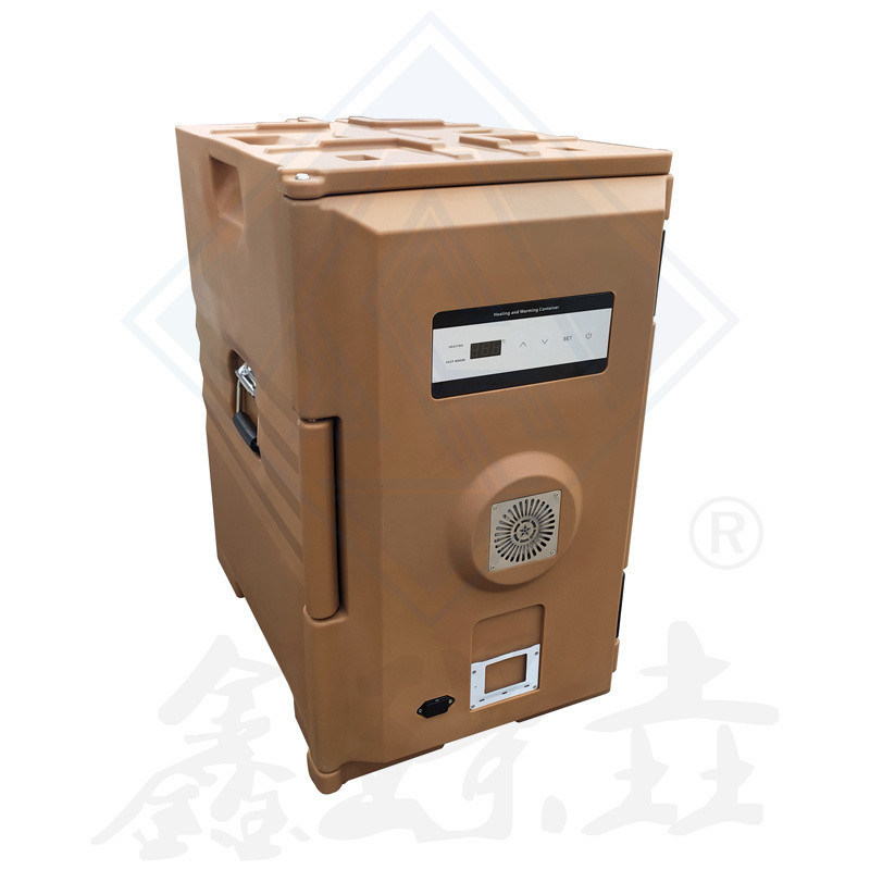 Boîte isolée à moulage rotatif de 120L avec chauffage et chauffe-manger en acier inoxydable PE
