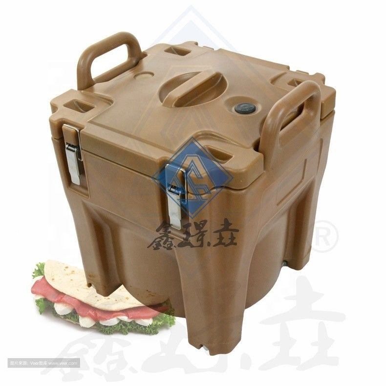 Boîte de transport d'aliments isolée pour la livraison d'aliments de couleur personnalisée et chauffage