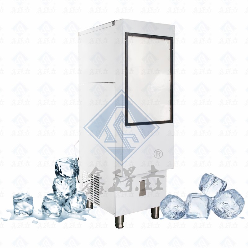 Machine de fabrication de glace à cube commerciale à haute puissance et capacité de stockage de glace de 900 kg