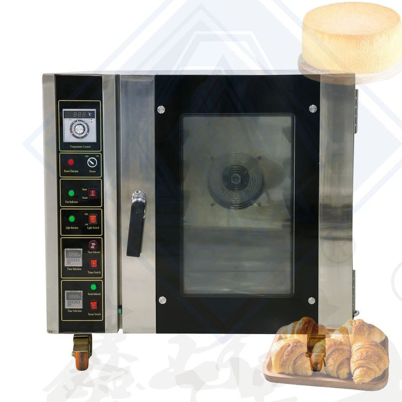 5 plateaux Circulation d'air chaud Poêle à convection électrique pour la cuisson industrielle du pain et des gâteaux