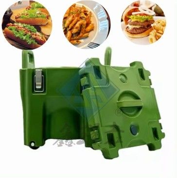 Récipient isolé de 20 litres pour la restauration 39 cm x 39 cm x 44,5 cm sans plateaux alimentaires