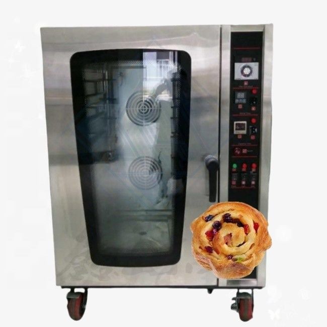 8 plateaux chauffage à l'air chaud électrique Convection four pour cuire du pain gâteau biscuit pizza