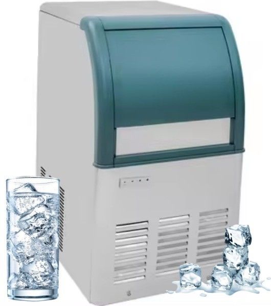 Capacité de stockage de glace de 100 kg Fabricant de glace commerciale pour restaurant en acier inoxydable
