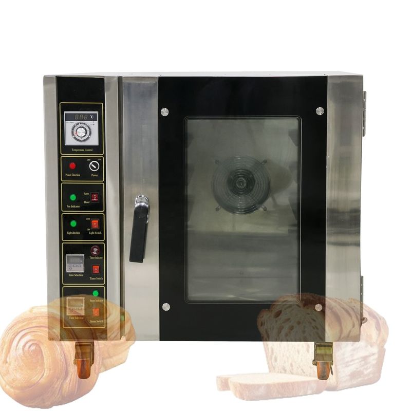 Haute productivité 5 plateaux four électrique boulangerie cuisson four de convection pour l'huile de cuisson